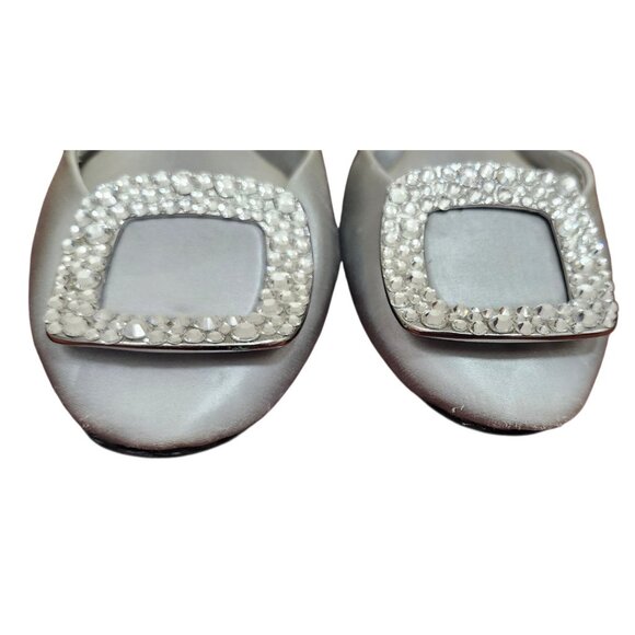 Roger Vivier Paris Ballet Flats Silver Size EU 37/US 6.5 - Picture 3 of 15